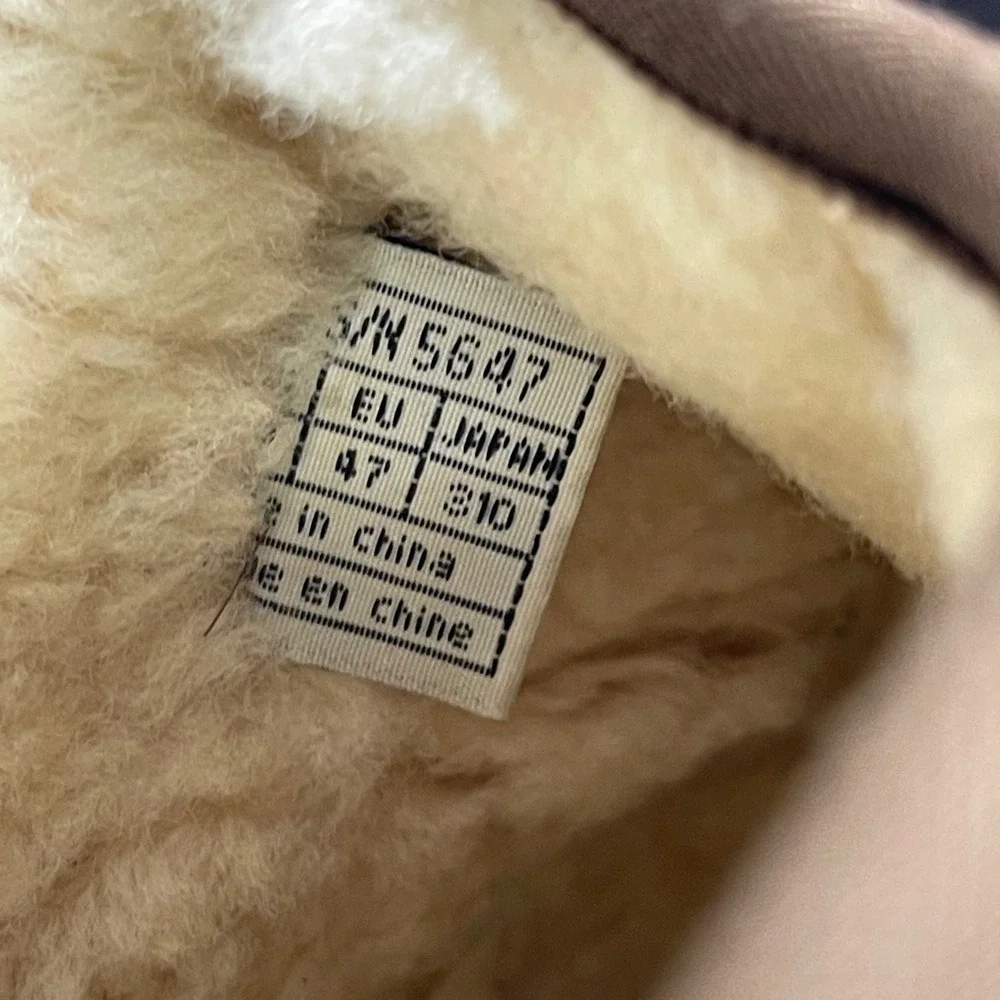 UGG Australia Scuff Romeo II Slippers Brown Leather Shearling Slip On Men's 13